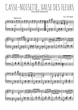 Téléchargez l'arrangement pour piano de la partition de Casse-noisette, Valse des fleurs en PDF